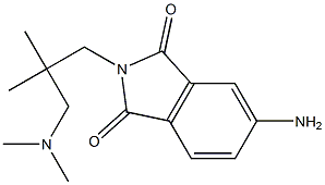 5-amino-2-{2-[(dimethylamino)methyl]-2-methylpropyl}-2,3-dihydro-1H-isoindole-1,3-dione Struktur