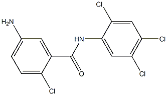 5-amino-2-chloro-N-(2,4,5-trichlorophenyl)benzamide Struktur