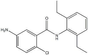 5-amino-2-chloro-N-(2,6-diethylphenyl)benzamide Struktur