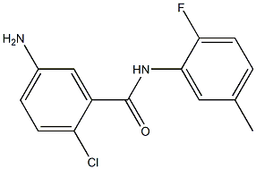 5-amino-2-chloro-N-(2-fluoro-5-methylphenyl)benzamide Struktur