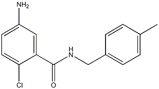 5-amino-2-chloro-N-(4-methylbenzyl)benzamide Struktur