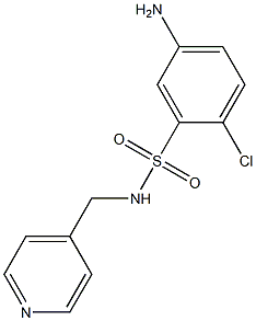 5-amino-2-chloro-N-(pyridin-4-ylmethyl)benzene-1-sulfonamide Struktur