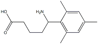 5-amino-5-(2,4,6-trimethylphenyl)pentanoic acid Struktur