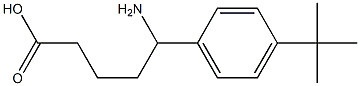 5-amino-5-(4-tert-butylphenyl)pentanoic acid Struktur