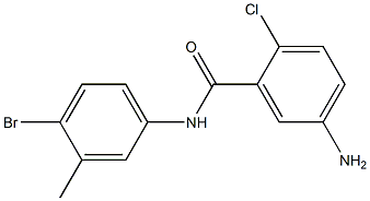 5-amino-N-(4-bromo-3-methylphenyl)-2-chlorobenzamide Struktur