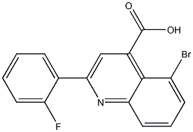 5-bromo-2-(2-fluorophenyl)quinoline-4-carboxylic acid Struktur