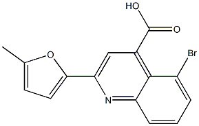 5-bromo-2-(5-methylfuran-2-yl)quinoline-4-carboxylic acid Struktur