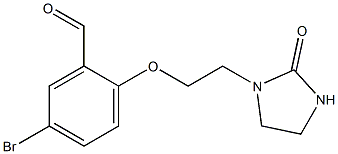 5-bromo-2-[2-(2-oxoimidazolidin-1-yl)ethoxy]benzaldehyde Struktur