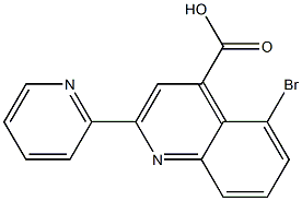 5-bromo-2-pyridin-2-ylquinoline-4-carboxylic acid Struktur