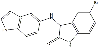 5-bromo-3-(1H-indol-5-ylamino)-2,3-dihydro-1H-indol-2-one Struktur