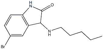 5-bromo-3-(pentylamino)-2,3-dihydro-1H-indol-2-one Struktur