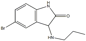 5-bromo-3-(propylamino)-1,3-dihydro-2H-indol-2-one Struktur