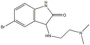 5-bromo-3-{[2-(dimethylamino)ethyl]amino}-1,3-dihydro-2H-indol-2-one Struktur