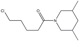 5-chloro-1-(3,5-dimethylpiperidin-1-yl)pentan-1-one Struktur