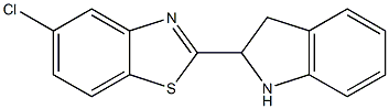 5-chloro-2-(2,3-dihydro-1H-indol-2-yl)-1,3-benzothiazole Struktur