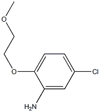 5-chloro-2-(2-methoxyethoxy)aniline Struktur