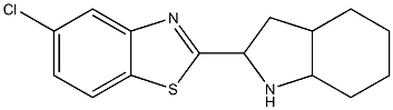 5-chloro-2-(octahydro-1H-indol-2-yl)-1,3-benzothiazole Struktur