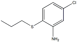 5-chloro-2-(propylsulfanyl)aniline Struktur