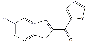 5-chloro-2-(thiophen-2-ylcarbonyl)-1-benzofuran Struktur