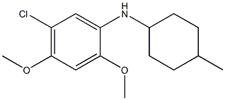 5-chloro-2,4-dimethoxy-N-(4-methylcyclohexyl)aniline Struktur