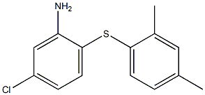 5-chloro-2-[(2,4-dimethylphenyl)sulfanyl]aniline Struktur