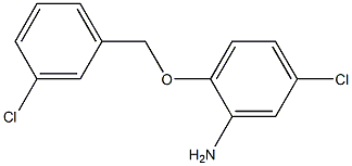 5-chloro-2-[(3-chlorophenyl)methoxy]aniline Struktur