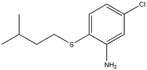 5-chloro-2-[(3-methylbutyl)sulfanyl]aniline Struktur