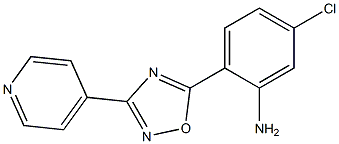 5-chloro-2-[3-(pyridin-4-yl)-1,2,4-oxadiazol-5-yl]aniline Struktur