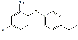 5-chloro-2-{[4-(propan-2-yl)phenyl]sulfanyl}aniline Struktur