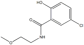 5-chloro-2-hydroxy-N-(2-methoxyethyl)benzamide Struktur