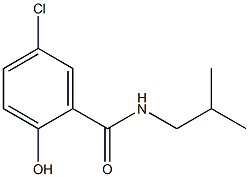 5-chloro-2-hydroxy-N-(2-methylpropyl)benzamide Struktur