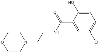 5-chloro-2-hydroxy-N-[2-(morpholin-4-yl)ethyl]benzamide Struktur