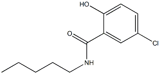 5-chloro-2-hydroxy-N-pentylbenzamide Struktur