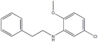 5-chloro-2-methoxy-N-(2-phenylethyl)aniline Struktur