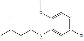 5-chloro-2-methoxy-N-(3-methylbutyl)aniline Struktur