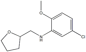 5-chloro-2-methoxy-N-(oxolan-2-ylmethyl)aniline Struktur