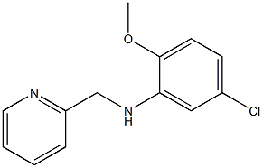 5-chloro-2-methoxy-N-(pyridin-2-ylmethyl)aniline Struktur