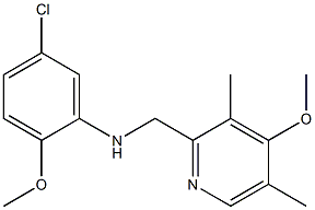 5-chloro-2-methoxy-N-[(4-methoxy-3,5-dimethylpyridin-2-yl)methyl]aniline Struktur