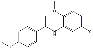 5-chloro-2-methoxy-N-[1-(4-methoxyphenyl)ethyl]aniline Struktur