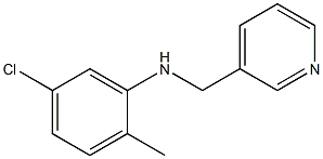 5-chloro-2-methyl-N-(pyridin-3-ylmethyl)aniline Struktur