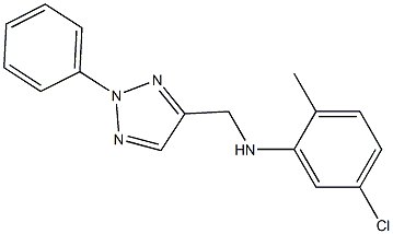 5-chloro-2-methyl-N-[(2-phenyl-2H-1,2,3-triazol-4-yl)methyl]aniline Struktur