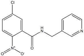 5-chloro-2-nitro-N-(pyridin-3-ylmethyl)benzamide Struktur