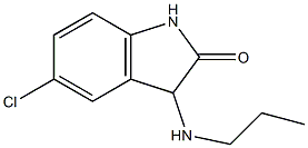 5-chloro-3-(propylamino)-1,3-dihydro-2H-indol-2-one Struktur