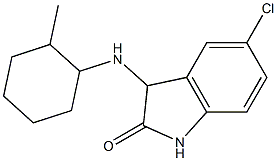 5-chloro-3-[(2-methylcyclohexyl)amino]-2,3-dihydro-1H-indol-2-one Struktur