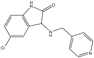 5-chloro-3-[(pyridin-4-ylmethyl)amino]-2,3-dihydro-1H-indol-2-one Struktur