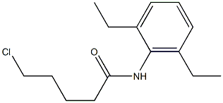 5-chloro-N-(2,6-diethylphenyl)pentanamide Struktur