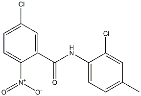 5-chloro-N-(2-chloro-4-methylphenyl)-2-nitrobenzamide Struktur