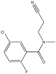 5-chloro-N-(2-cyanoethyl)-2-fluoro-N-methylbenzamide Struktur