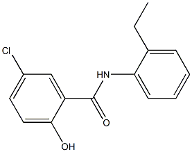 5-chloro-N-(2-ethylphenyl)-2-hydroxybenzamide Struktur