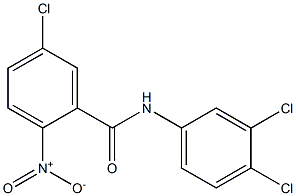 5-chloro-N-(3,4-dichlorophenyl)-2-nitrobenzamide Struktur